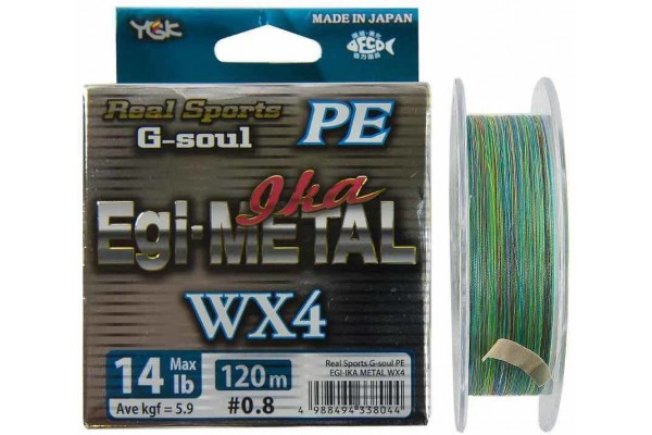 YGK G-SOUL PE Egi-METAL WX4 120m