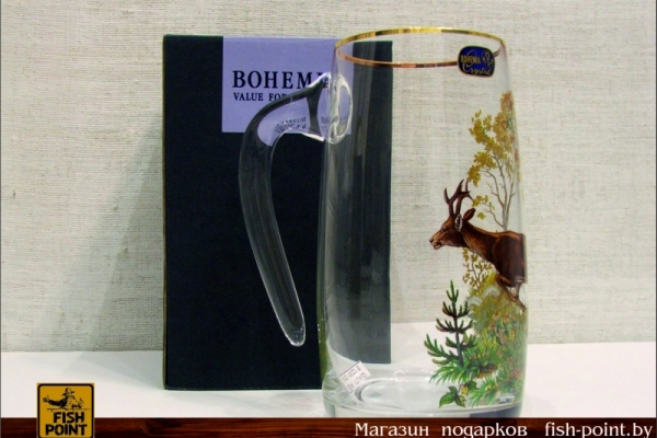 Пивной бокал с ручкой "КОСУЛЯ"