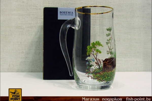 Пивной бокал с ручкой "ЗАЯЦ"