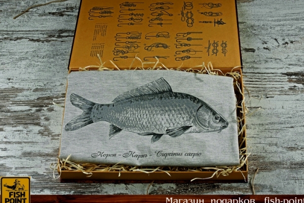 Футболка  "КАРП" серия "Сабанеев" (серая)