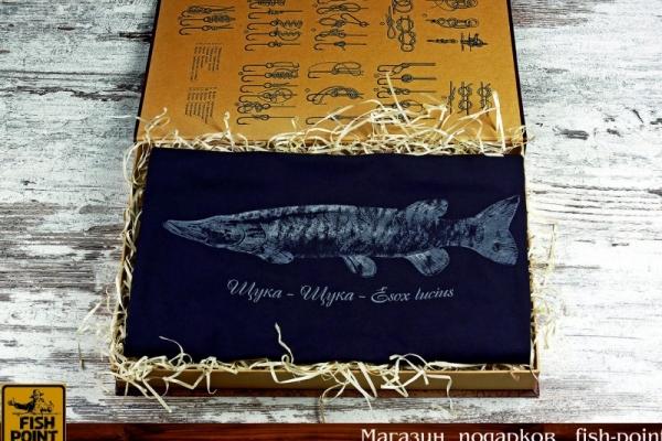 Футболка "ЩУКА" серия "Сабанеев" (чёрная)